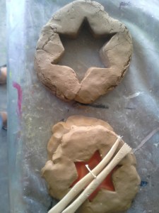 First star shape candle poured